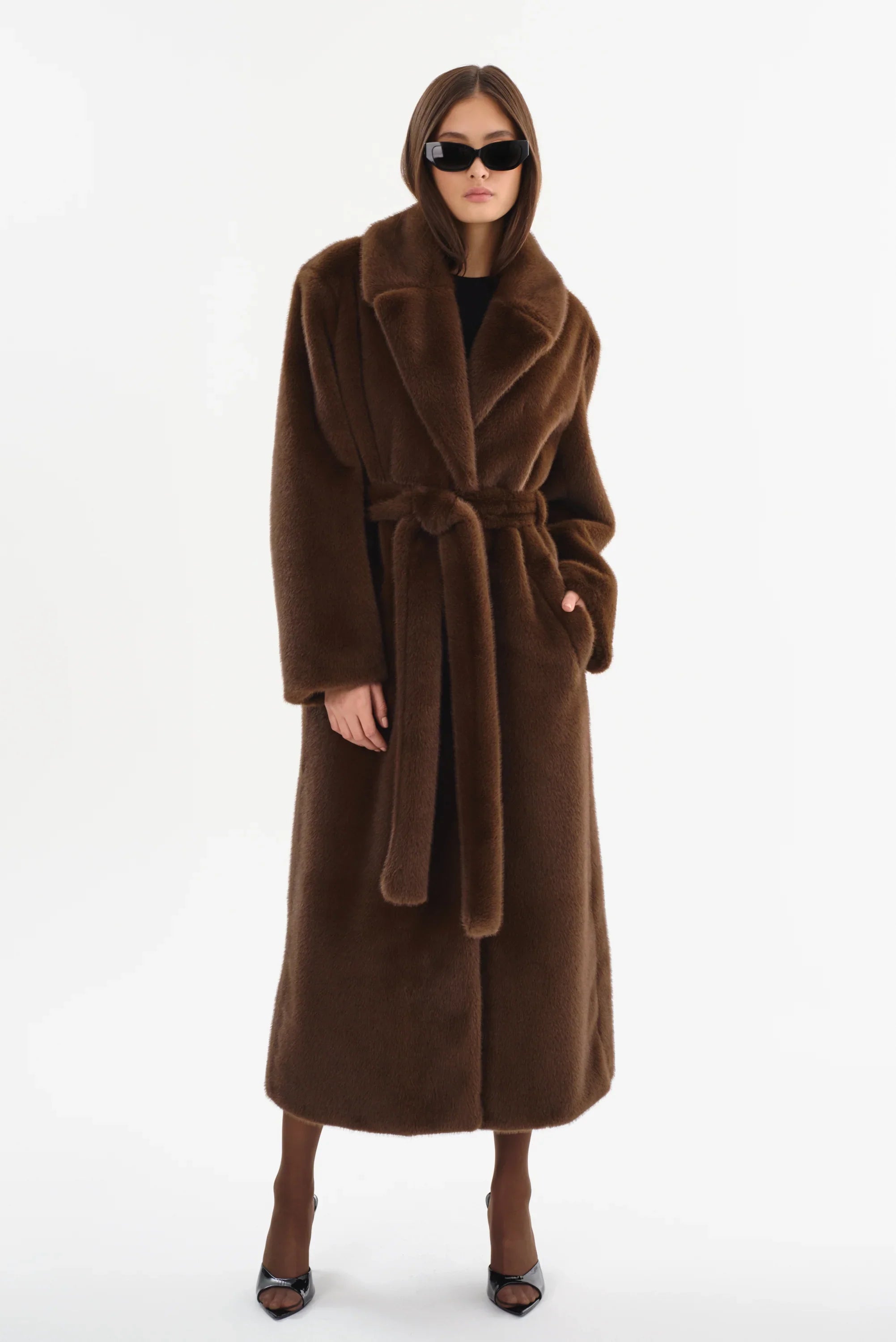 LAMARQUE-Darelle-Faux-Fur-Maxi-Coat