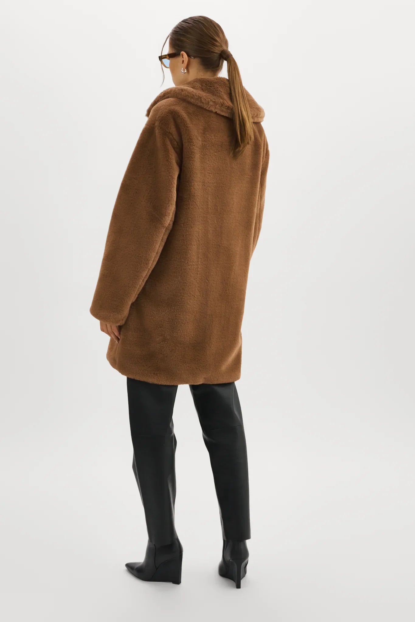 LAMARQUE-Linnea-Faux-Fur-Coat-Back-Look