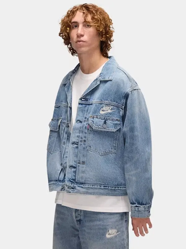 Levi's X Nike Denim Jacket - Zing Apparels Levi's X Nike Denim Jacket - Zing Apparels