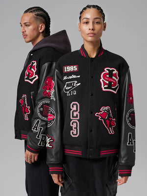 Levis-x-Jordan-2026-Wool-Leather-Black-Varsity-Jacket