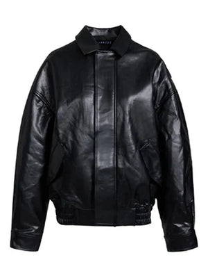 Lioness-Kenny-Leather-Bomber-Jacket-Black