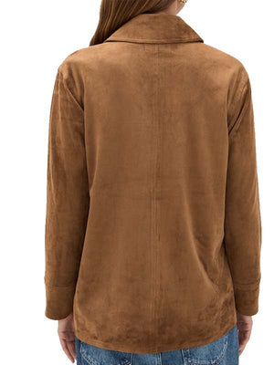 Marshalls New S01 Ellyn Jameson Brown Suede Jacket