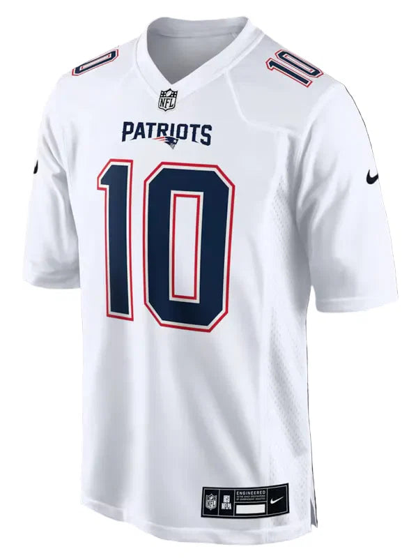 Men-Nike-Drake-Maye-Tundra-White-New-England-Patriots-Game-Jersey