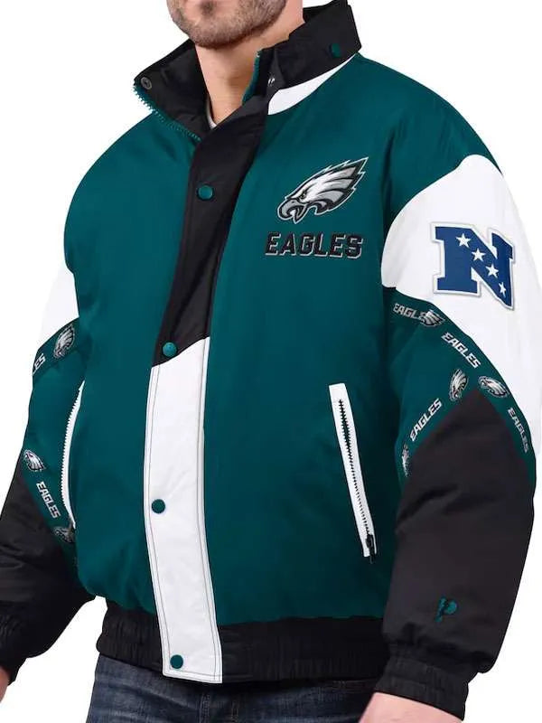 Green and Black Eagles Tape Jacket