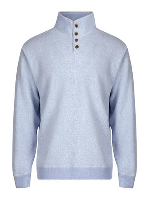 Mock Shirt Jumper Blue