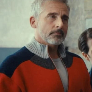 Mountainhead_2025_Steve_Carell_Red_Wool_Jacket_For_Sale