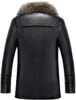 Natural-Raccoon-Black-Genuine-Shearling-Black-Jacket