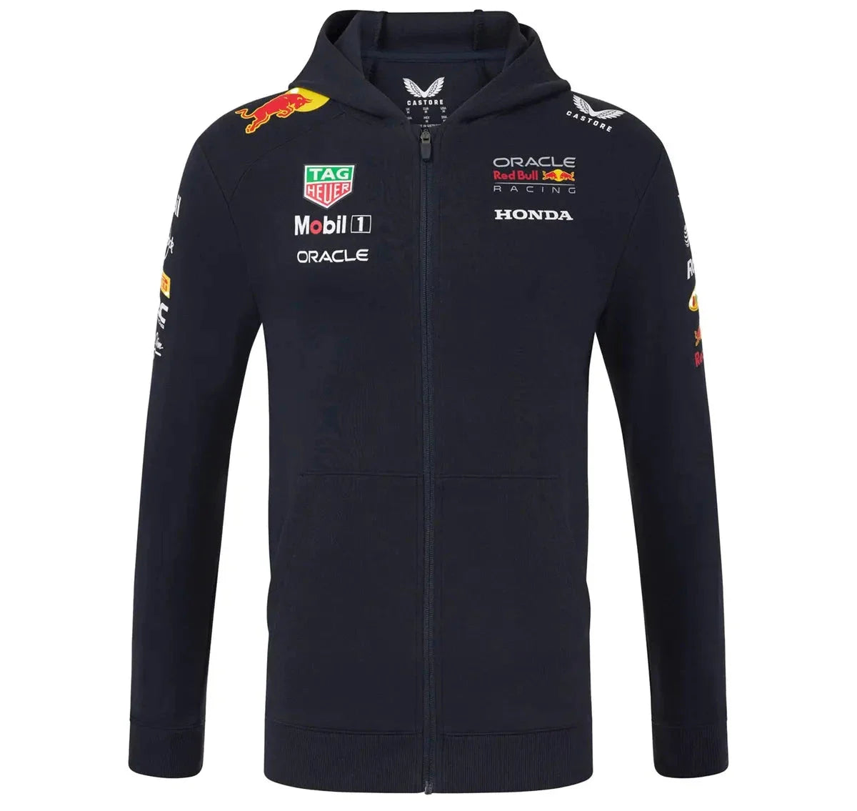 Navy Vintage Red Bull Big Logo Racing Hoodie Zing Apparel