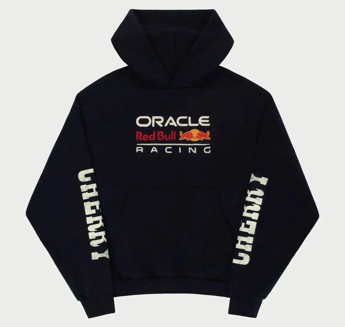 Navy Vintage Red Bull Big Logo Racing Hoodie Zing Apparel
