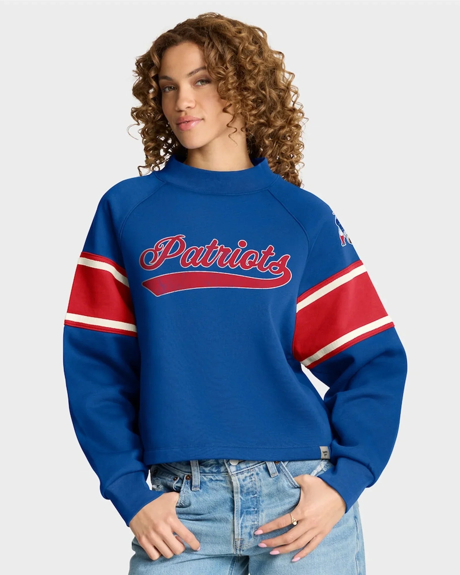 New England Patriots Mockneck Sweatshirt