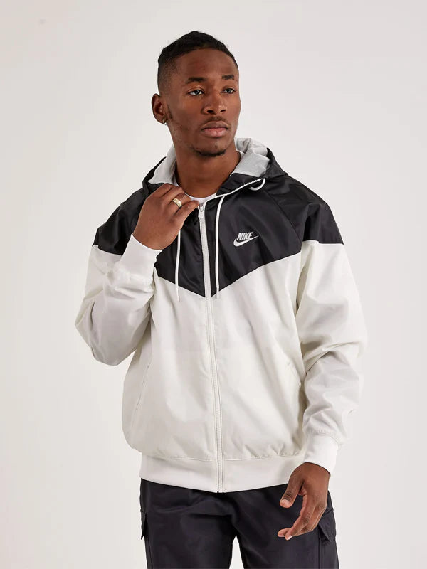 Nike-Sportswear-Windrunner-Mens-Hooded-Jacket-Black-White