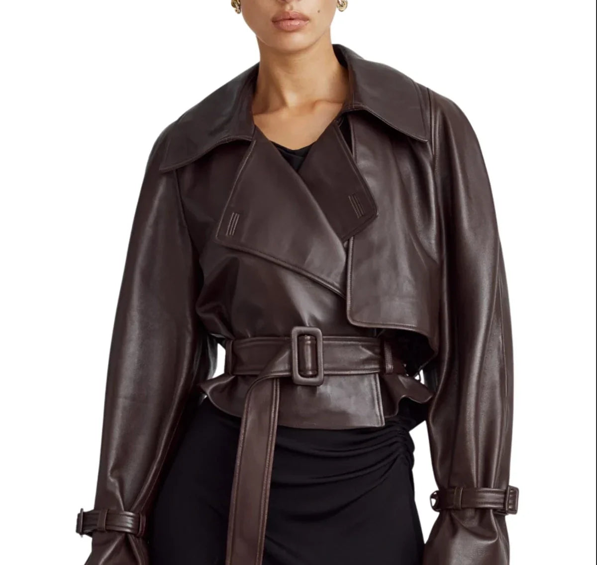 Nour_Hammour_Leather_Jacket_Dupe_Brown