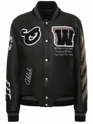 OFF-WHITE-Logo-Patch-Leather-Varsity-Jacket