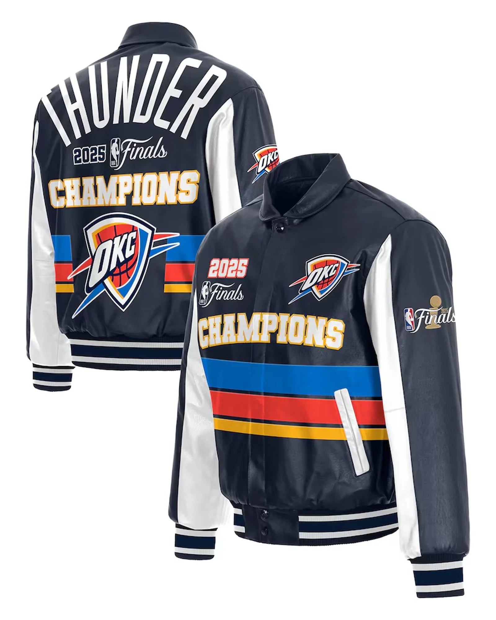 OKC Thunder Championship Leather Jacket