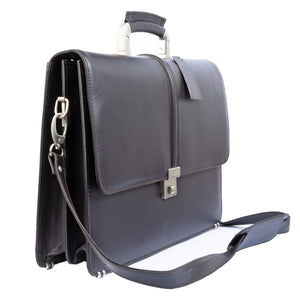 Modern Leather Office Bag With Lock Zing Apparel