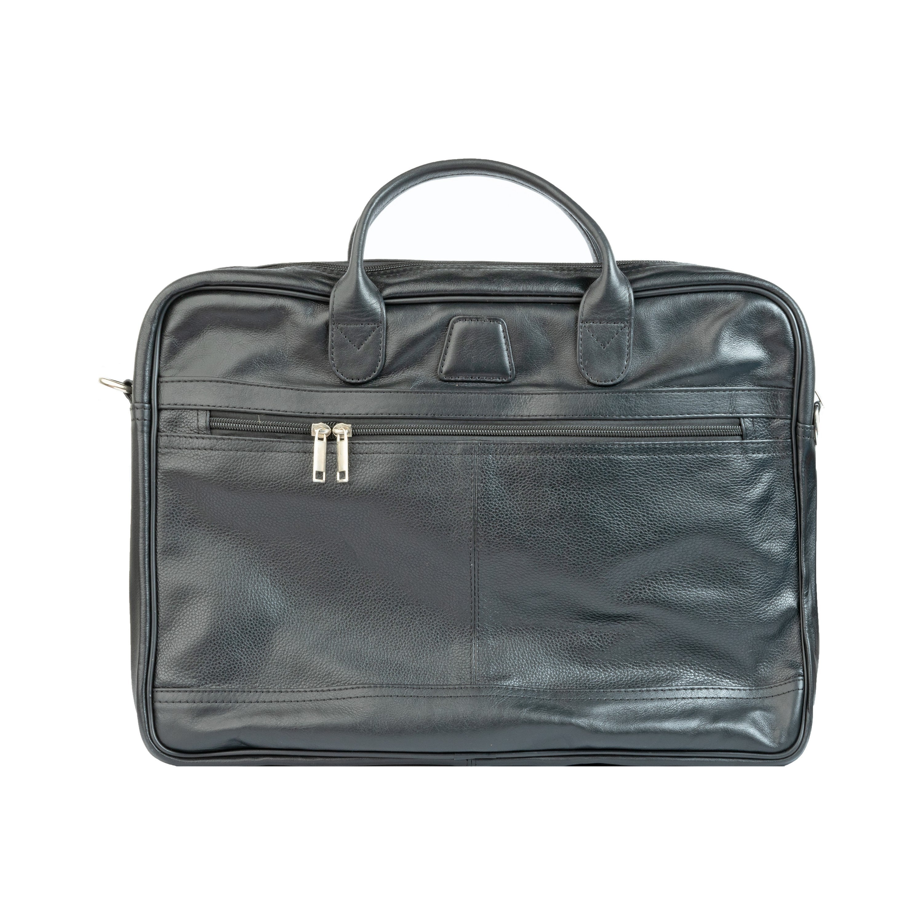 Slim Leather Office Bag For Laptop Zing Apparel