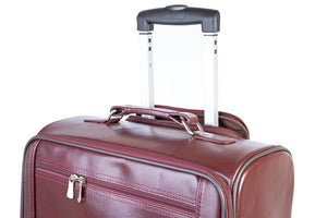 Modern Leather Case Cabin Trolley Bag Zing Apparel