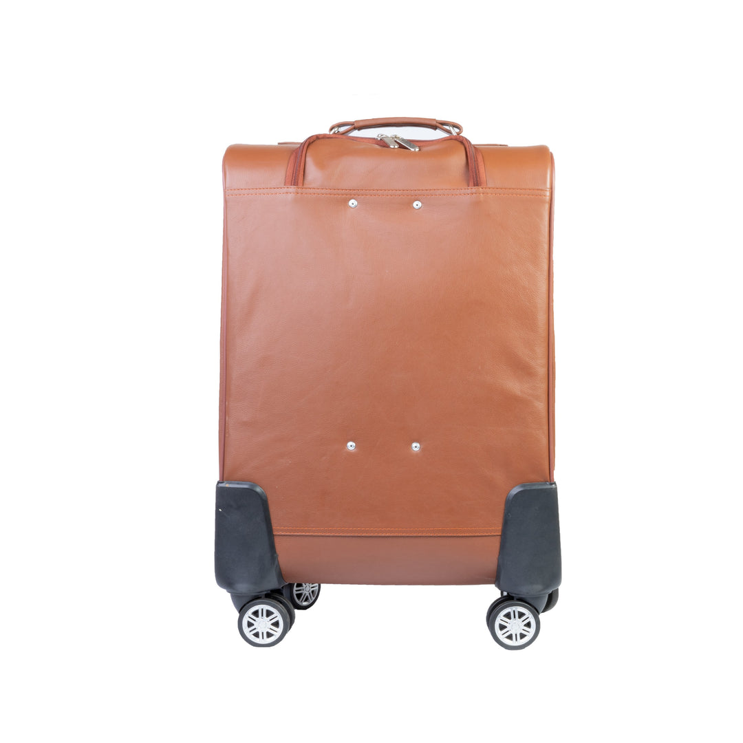 Modern Spin Leather Cabin Trolley Bag Zing Apparel