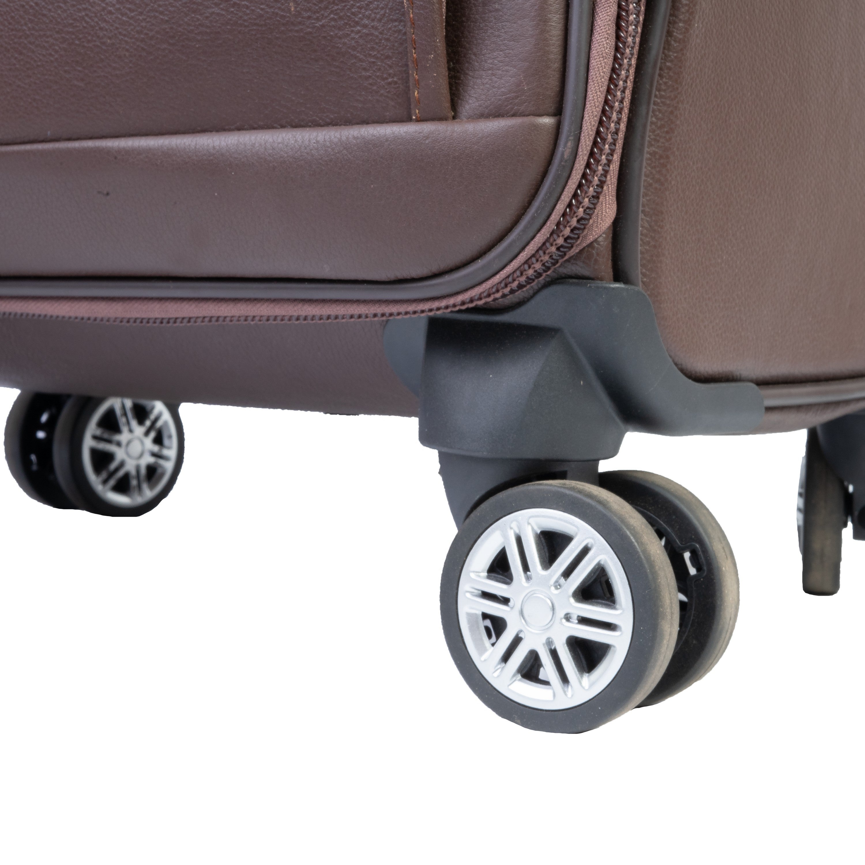Modern Spin Leather Cabin Trolley Bag Zing Apparel