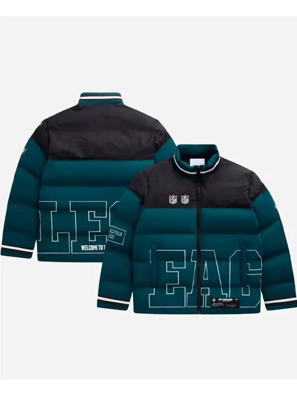 Off Season Eagles Team Green Puffer Jacket