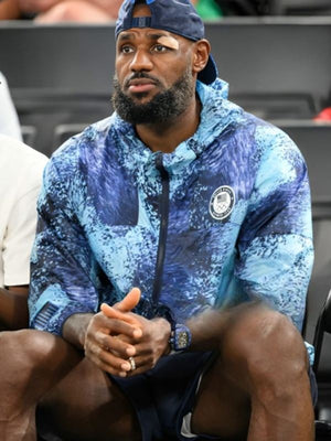 Olympic 2024 Lebron James Blue Hoodie