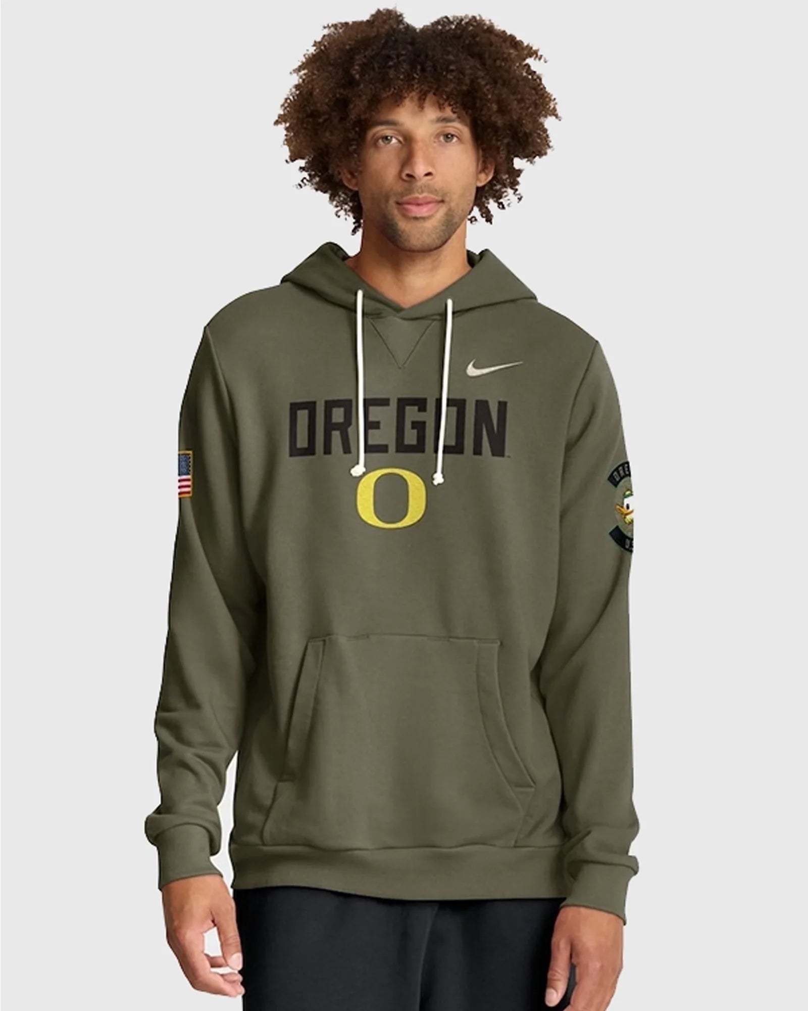 Oregon-Ducks-2025-Military-Appreciation-Hoodie-Olive-Green