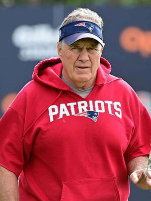 Patriots Red Bill Belichick Hoodie Buy