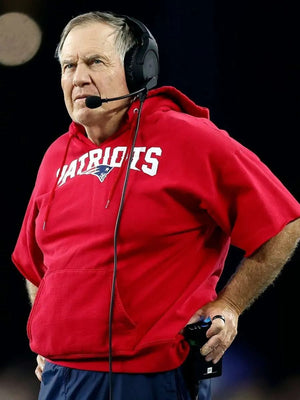 Patriots Red Bill Belichick Hoodie For Sale