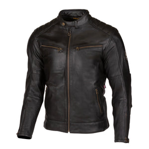 Perforated Leather Motorcycle Jacket