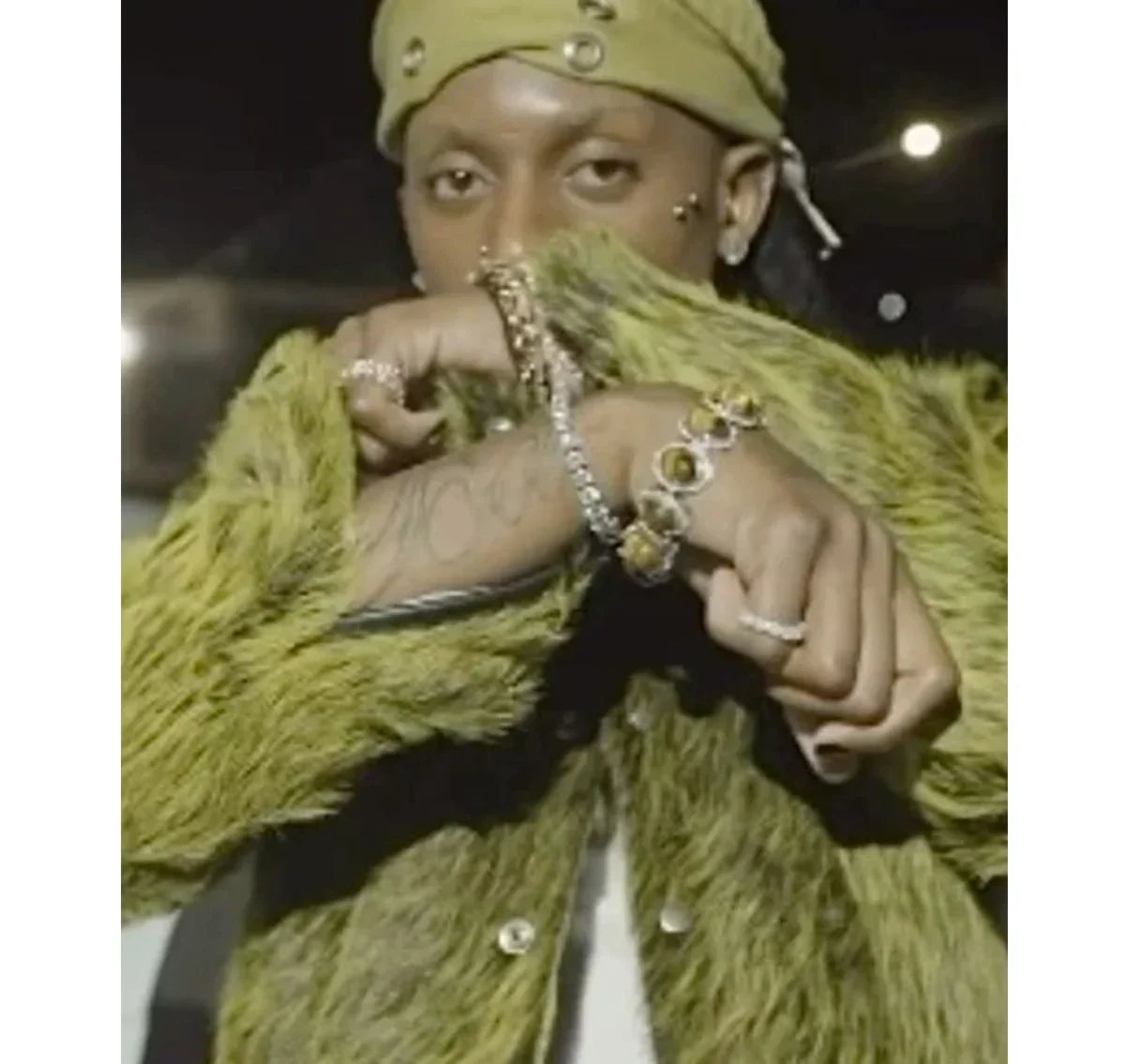 Playboi_Carti_Ur_The_Moon_Green_Fur_Jacket