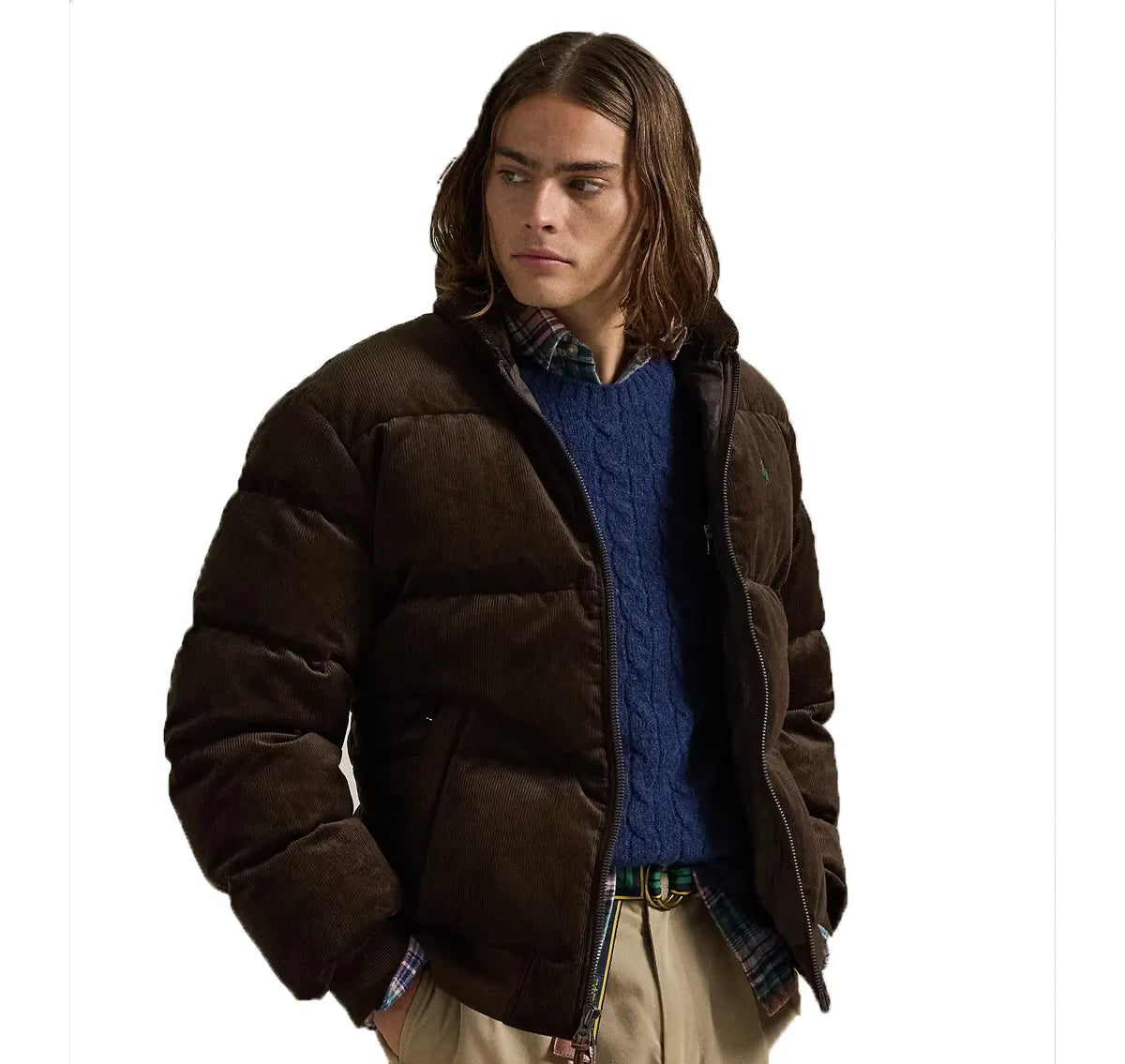 Polo Ralph Lauren Cord Puffer Jacket Zip