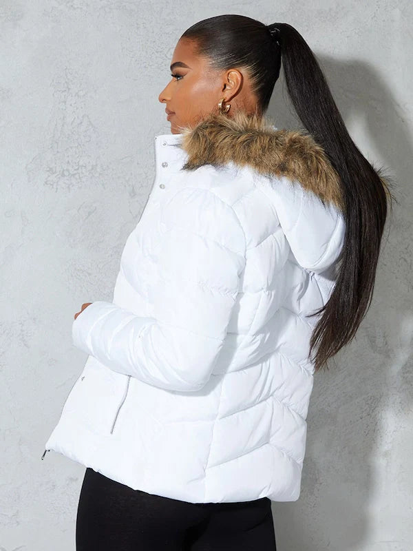 Pretty-Little-Thing-Faux-Fur-Hooded-Puffer-Jacket-White