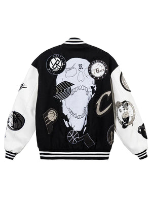 Revenge-Skull-Varsity-Jacket-In-Black