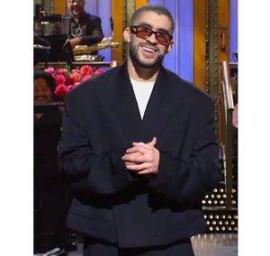 SNL-2023-Bad-Bunny-Black-Oversized-Suit