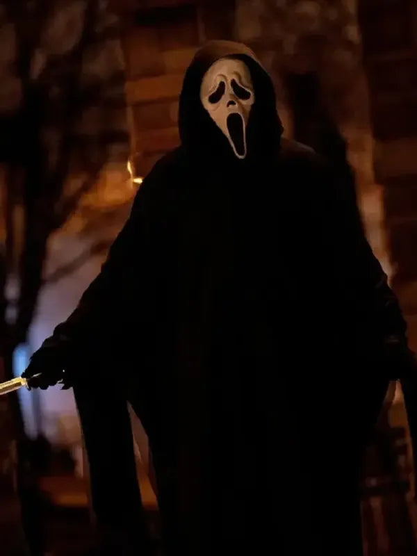 Scream 2026 Ghost Black Hooded Costume
