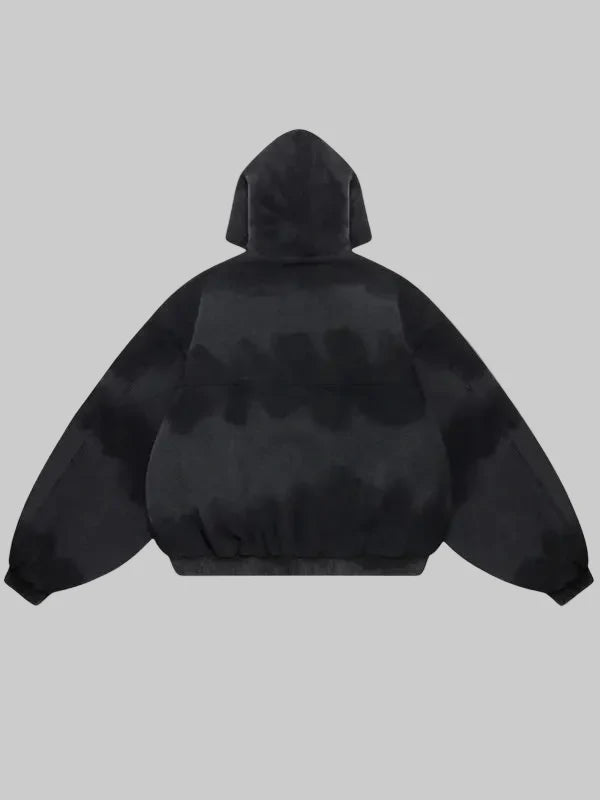Shinzo-Shige-15oz-Canvas-Clasp-Bomber-Jacket-Black-View