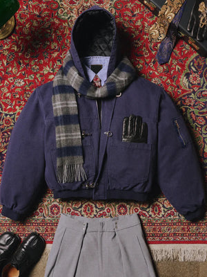 Shinzo-Shige-15oz-Canvas-Clasp-Bomber-Jacket-Navy