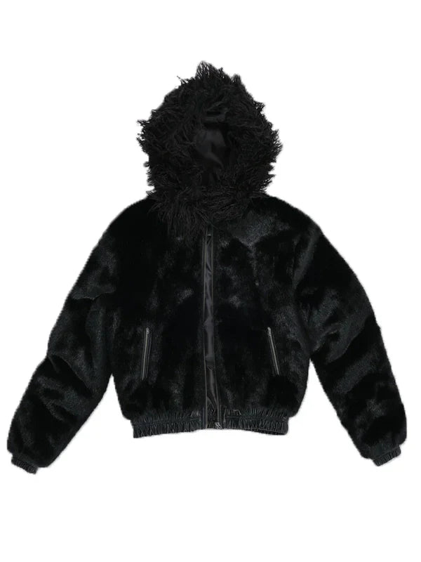 Shop Jaded London Fur Jacket Hood