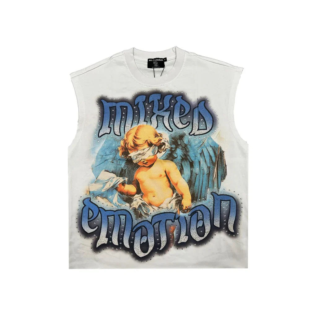 Sleeveless Mixed Emotion Shirt