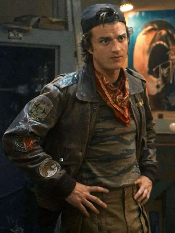 Steve Harrington Stranger Things S05 Brown Leather Jacket