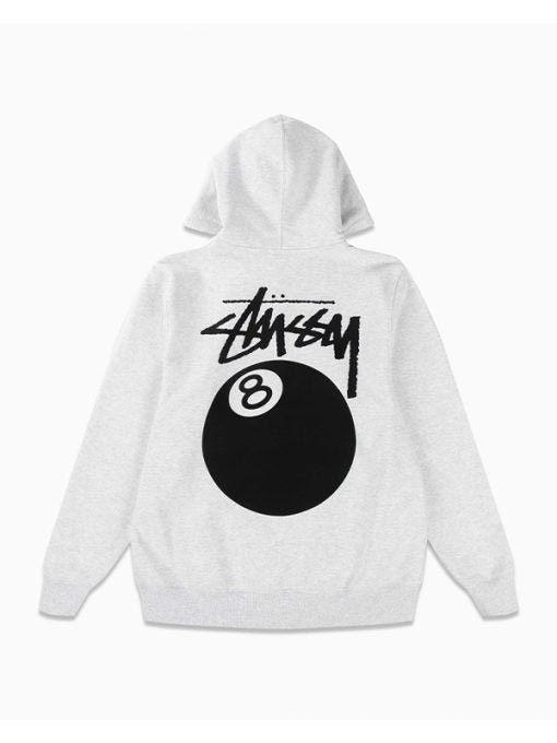 white stussy hoodie