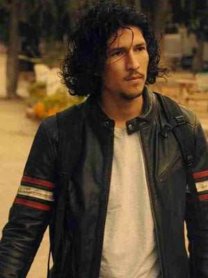 Danny Ramirez Black Mirror S06 Black Leather Jacket

