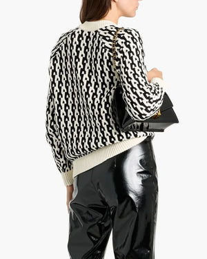 The-Today-Show-2025-Black-And-White-Dylan-Dreyer-Knit-Sweater