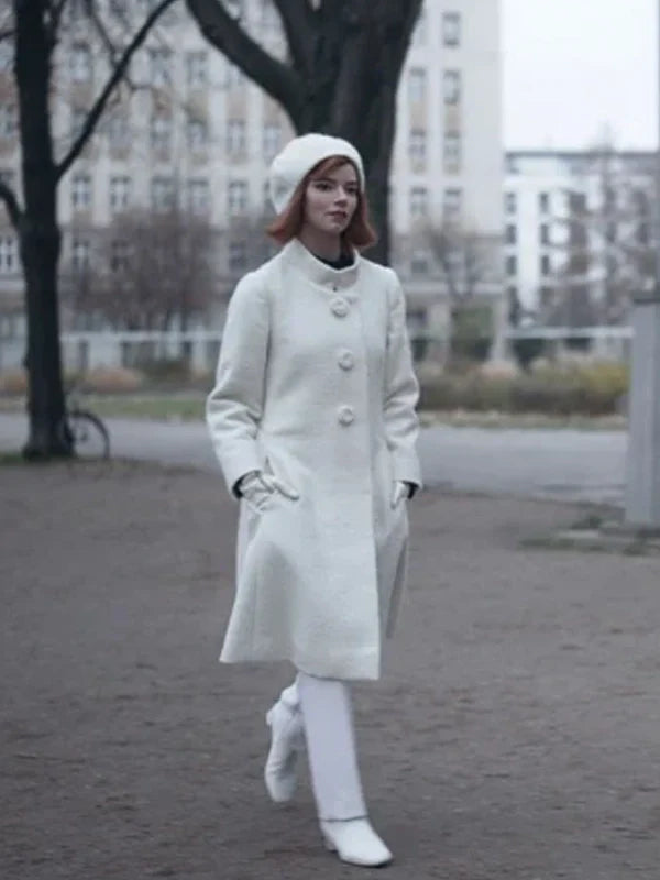 The Queens Gambit Beth Harmon White Coat
