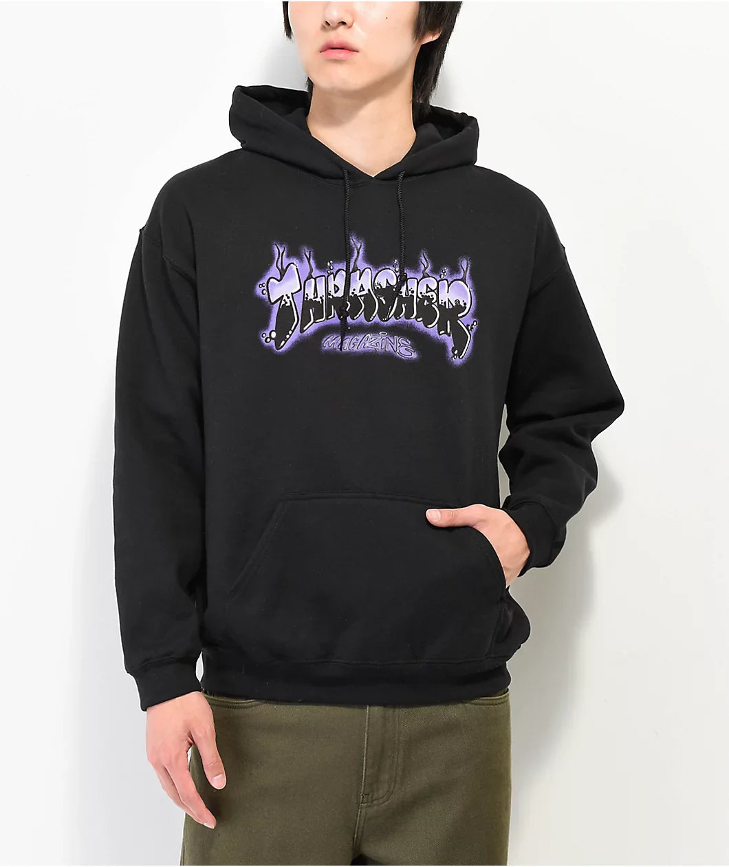 Thrasher Airbrush Black Hoodie