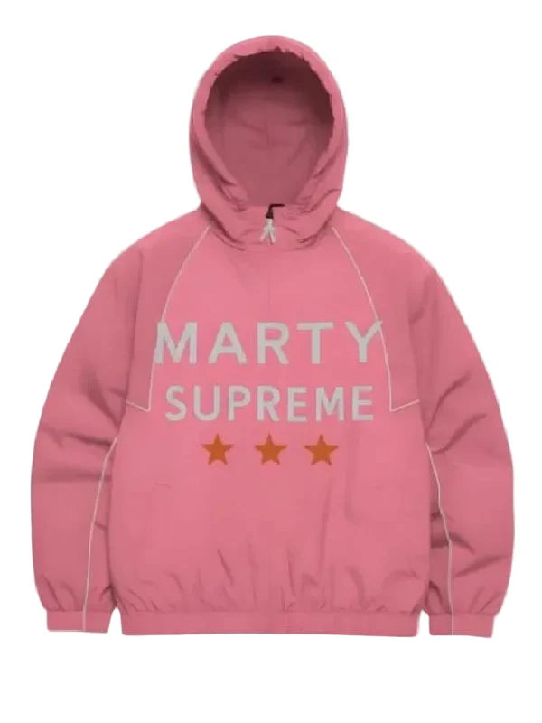 Timothée-Chalamet-Marty-Supreme-Pink-Jacket