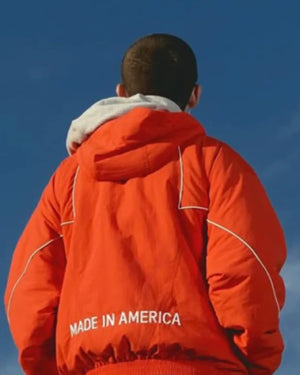 Timothee-Chalamet-Marty-Supreme-Orange-Jacket-Back