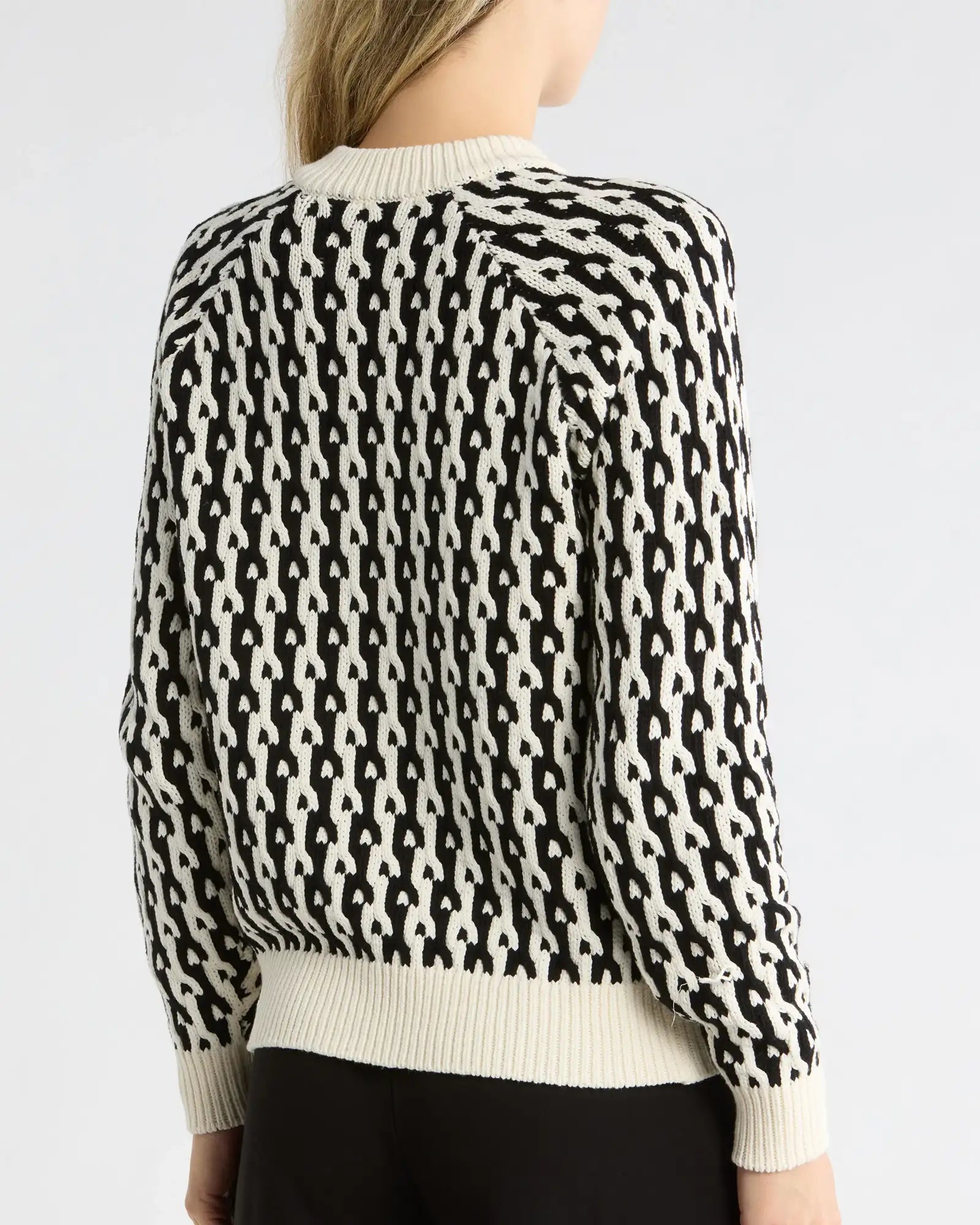 Today-Show-Dylan-Dreyer-Black-and-White-Sweater-Back-View