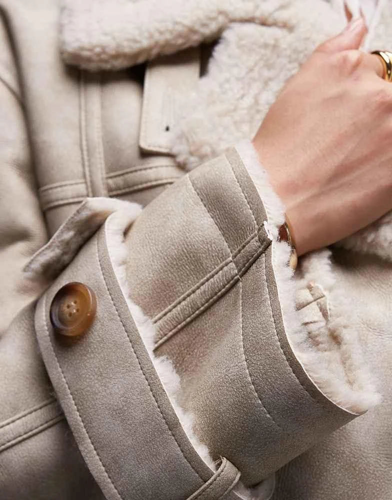 Topshop-Faux-Leather-Shearling-Longline-Aviator-Jacket