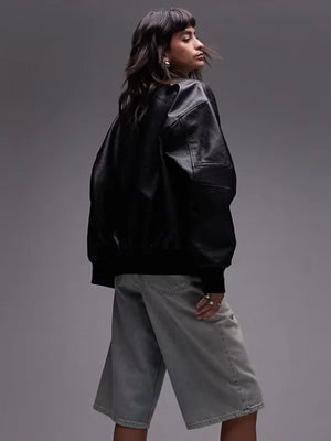 Topshop-Leather-Oversized-Bomber-Jacket-Back